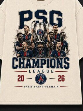 PSG Champions League Winners 2026 Shirt, Paris Saint Germain UCL T Shirt